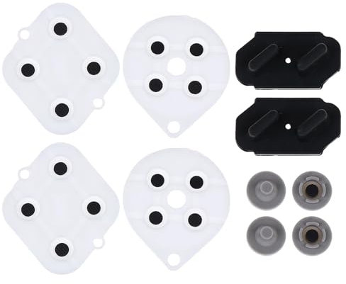 2 Stück Leitfähiges Gummi Silikon Pad Controller Reparaturteile Super Nintendo Button Ersatz Ersatz Zubehör Leitfähige Gummipolster Super Nintendo