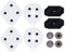 2 Stück Leitfähiges Gummi Silikon Pad Controller Reparaturteile Super Nintendo Button Ersatz Ersatz Zubehör Leitfähige Gummipolster Super Nintendo