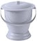 JAYIOLA Ensemble de Nuit pour La Chambre à Coucher, Pot de Toilette avec Couvercle, gris