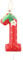 Birthday Cake Number 1 Candle, Red Strawberry Flower Birthday Candle for Boys Girls, Party Decoration Topper Suitable for Various Activities, Family Gatherings, Children's Day