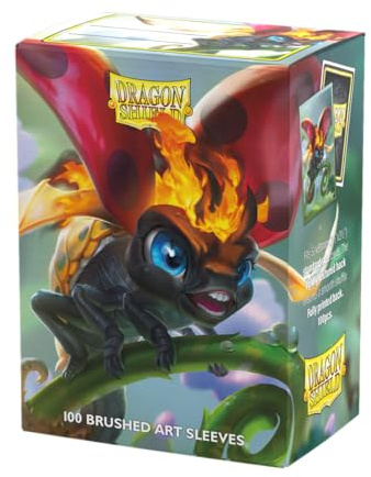 Dragon Shield | Brushed Art Sleeves | Spirit Animals – Burnbug | 100 CT - Smooth & Tough Premium TCG Sleeves | Compatible with Pokemon, Flesh & Blood, One Piece & Magic the Gathering