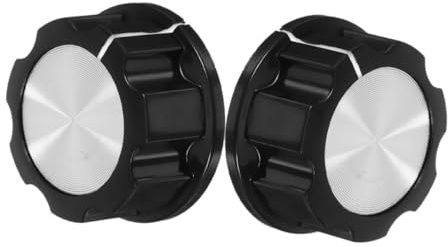 Gadpiparty 2 Pezzi Manopole Forno in Abs, Pulsante Interruttore Timer da 6mm per Friggitrice ad Aria e Barbecue, Controllo Affidabile
