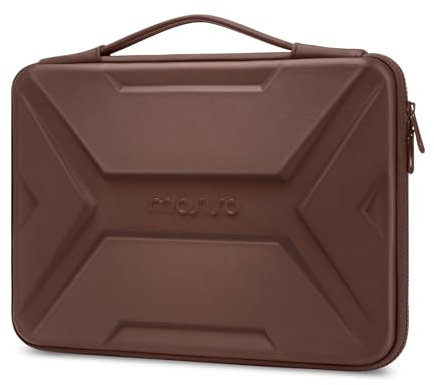 MOSISO 15-16 Pollici Custodia Rigida Laptop,15,6 Pollici Custodie Impermeabile Antiurto Borsa Computer Compatibile con MacBook HP Dell,Geometrico Artistico EVA Carry Caso con Maniglia, Marrone