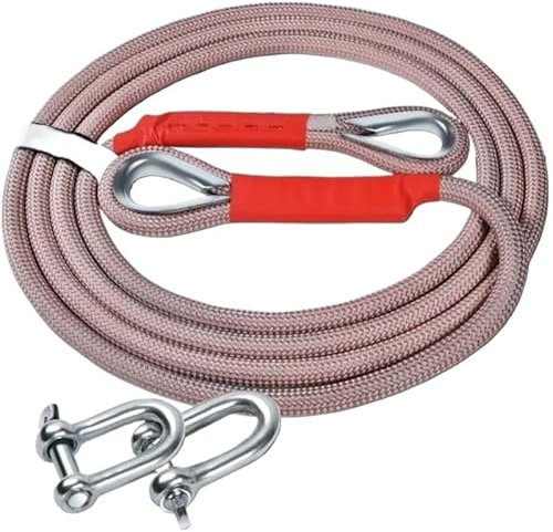 Cavo di traino for auto Cavo di traino elettrico Cavo di traino for impieghi gravosi Cavo di traino fuoristrada for impieghi gravosi con gancio Ideale for trainare autocarri e rimuovere rami di cespug