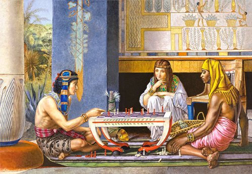 alles-meine.de GmbH Puzzle 1000 Teile - ägyptische Schachspieler - Schachspiel in Ägypten - Sir Lawrence Alma Tadema - Kairo Asien Egyptian Schach