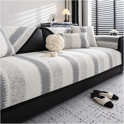 GKIRQVPE Soft Sofa Cover, Living Room Sofa Protector, for Wohnzimmer,(Gris,90 * 90cm)