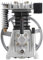 Tête de pompe à compresseur d'air, 3 HP - Tête de pompe à compresseur d'air à deux cylindres - 2200 W - Pompe de compresseur d'air en aluminium avec silencieux de filtre à air