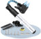 Mini Bike Pumps with Presta & Schrader Valve，Hand Mini Pump, Portable Inflator Pump with Repair Kit，Fast Tyre Inflator Pump Road and Mountain Bikes, Balls etc (Silver)
