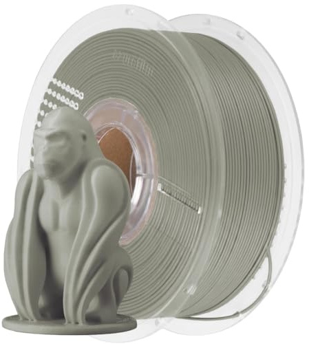 AzureFilm PLA Matte HS 1,75 mm 3D-Drucker-Filament, 1-kg-Spule, Hohe Geschwindigkeit, Ultra-mattes Finish, Einfaches Drucken, PLA-Filament, Für Hochgeschwindigkeitsdrucker (Sage, 1kg)
