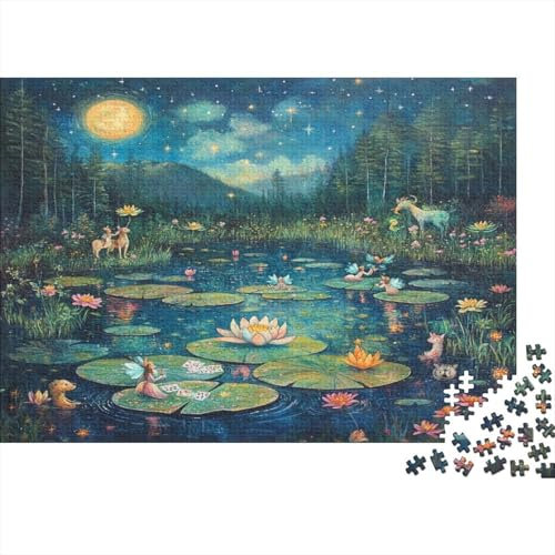1000pcs (75x50cm) Puzzles,für Erwachsene Und Teenager Fee Tale Art Style,SeeRosen and Fairies