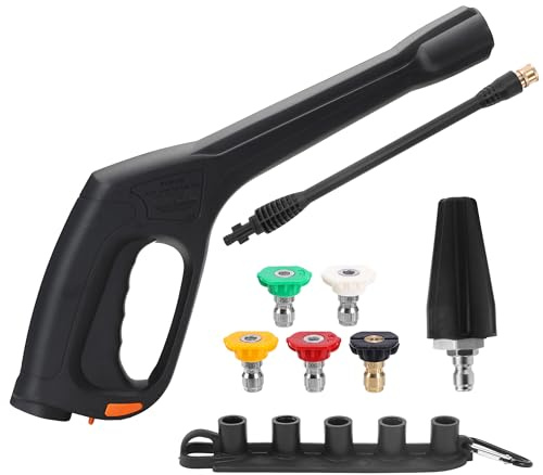 FIXFANS Pressure Washer Gun Kit, Replacement Pressure Washer Extension Wand – Compatible with Some of Portland Husky Black Decker Ford Pulsar ShopForce Taskforce Powerwasher Taskmaster