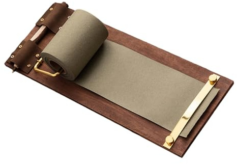 Retro-Klemmbrett zur Wandmontage, Memoboard mit Notizpapierrolle mit integriertem Cutter für Küchenlisten, Büroorganisation, Wandmontage, Memoboard