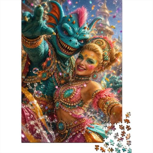Festival Creature Costume Jigsaw Puzzle, 1000 Pcs For Adults | 70x50cm Cardboard, Brain Workout, Tight Puzzle Fit, Art Admirers, Stress Reduction