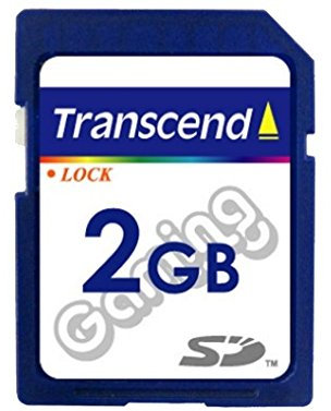Transcend TS2GSDG Gaming Card Flash Memory Card SD 2GB