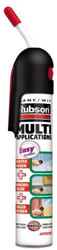 Rubson Mastic Multi-usages Easy System Sans Pistolet Multi Applications 200 ml Blanc