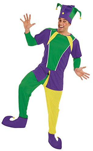 Fun Shack Kostüm Hofnarr für Herren, Mittelalter Narrenkostüm, Perfekt für Karneval und Halloween, L
