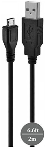 Extra Long - 2M USB Cable for CHROMECAST ULTRA, CHROMECAST, Chromecast Audio, Roku Streaming Stick - AAA Products