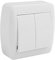 SOLERA 42981 Doble CONMUTADOR 74X72X28MM S. Mural, 50 W, 250 V, Neutro