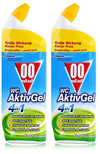00 null null WC Aktiv Gel 4in1 Fresh Green 750ml - Stark gegen Kalk (2er Pack)