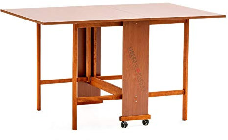 LIBEROSHOPPING.eu - LA TUA CASA IN UN CLICK Tavolo richiudibile legno formica con ruote 140x90 cm GIORGIA (Ciliegio)