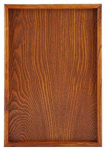 Vassoio da Tè Rettangolare in Legno Cinese Tradizionale - Ampiamente Utilizzato nei Ristoranti (35 * 24 Centimetri)