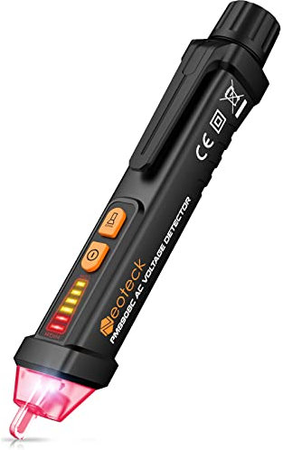 Neoteck Berührungsloser Spannungsprüfer 12-1000 V AC Stromkreisprüfer Werkzeug Mit LED-Taschenlampe Und Piepser - Schwarz