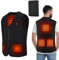 Gilet Riscaldato per Uomo e Donna,con 10000mAh Batteria,USB Giubbotto Riscaldato Gilet Riscaldato per Sci all'aperto, Escursionismo, Caccia, Moto Campeggio (Batteria inclusa) (XL)