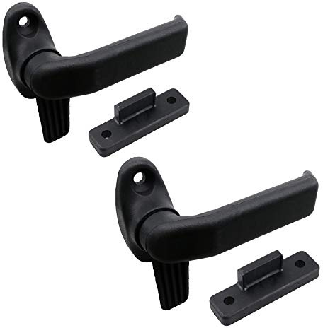 AB Tools 2pk Right Hand Window Handle Lever Catch & Retainer Polypropylene Locker