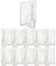 Gancio autoadesivo per bastone, 10 x trasparente, misura 24 x 16.5 mm, ganci per tenda, ganci per zanzariere, gancio adesivo per tende a finestra, aggancio per bastoni su finestre in PVC, curtain hook
