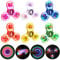 Gigilli Fidget Spinner 6er Pack, Party Favors LED Light Fidget Spinner Spielzeug für Kinder, Stressabbau Anti Angst sensorisches Spielzeug,Party Taschenfüller