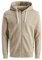 JACK & JONES, Felpa Comoda da Uomo, Beige (Crockery)., XXXL