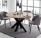 Esstisch schwarz asteiche 110x78 cm Big System Rund Stern 110 Auszug