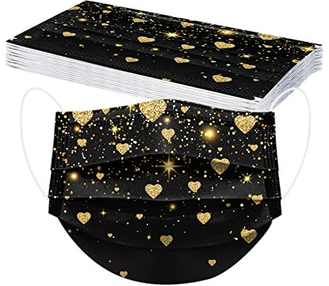 TRFPLOOC 10 Stück Erwachsene Mundschutz 𝗺𝗲𝗱𝗶𝘇𝗶𝗻𝗶𝘀𝗰𝗵𝗲 für masken Geschenke für Frauen Einweg 3-lagig mit Bunt Mund und Nasenschutz Lustig Print Tücher Atmungsaktiv Mund-Tuch Bandana Schals