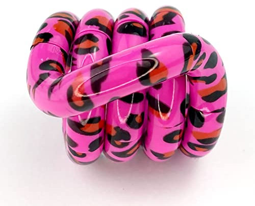 Tangle Jr. Wild Series | Leopard | FIDGET TO FOCUS | Fidget-Spielzeug für Kinder | ab 3 Jahren | Twisting Sensory Toy | Ideal für Feinmotorik | In offizieller Box …