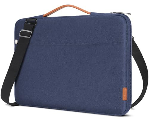 DOMISO 14 Pouces Housse Sac Protection Ordinateur Portable Sacoche pour 14 Lenovo Flex 4/Thinkpad L46 L480 T480s E485 A485 Chromebook S330/HP ProBook 640 645 G4/Dell Inspiron/HP Stream 14,Bleu foncé