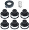 A6226&RS-136-BKP Bobine de fil Compatible avec Black et Decker Auftipp Coupe-herbe GL250 / GL310 / GL360, 6-pack Bobine de fil+1 Couvercle d'arbre+ 1 Ressort