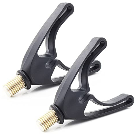 TINGDUANJIAN 2 Stück Rutenablagen Angelrücken Lays For All Pods/Bank Sticks Holder Bracket Head Fishing Grip Connect with Fishing Rod Pods for Carp Coarse Fishing Accessory Plastic Durable Flexible