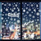 Fensterbilder Weihnachten Selbstklebend Fenster Aufkleber Fensterdeko Schneeflocke Weihnachtsmann Wiederverwendbar Fensteraufkleber Weiß Weihnachts Winter Deko Weihnachtsdeko für Kinderzimmer