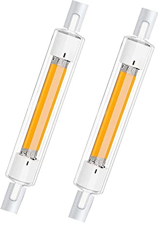 EIMOPE R7S LED 118mm 30w Highlight Glühbirne Dimmbar, R7S LED COB 118mm Leuchtmittel Ersetzt R7S 200W Halogenlampe, Warmweiß 2700K, 3000LM, Kein Flackern, 360 Grad Licht, 2er Pack