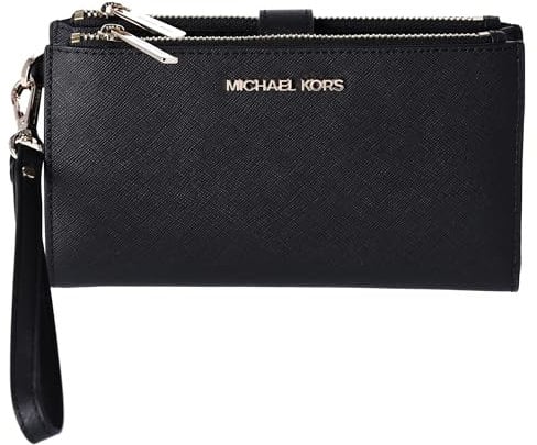 Michael Kors Jet Set Handgelenktasche für Damen, für Reisen, mit doppeltem Reißverschluss, Medium