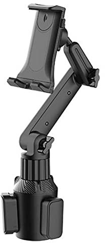 delr Cupholder Tablet-Halterung - 360° verstellbare Tablet-Halterung - 270 ° Neigungsstange LKW-Telefonhalterung Dreieckige Basis nach hinten gerichtete Tablet-Autohalterung für Laufbänder
