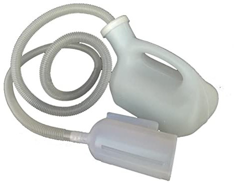 1100mL Thick Plastic Urinals Large Capacity Portable Urine Cup with Easy Grip Handle for Camping Car Travel Traffic Jam and Queuing