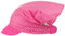 Smarilla Schirmmütze Mädchenmütze Sommermütze Kopftuch Baumwolle Punkte, Farbe: Rosa, Größe: M (46/48)