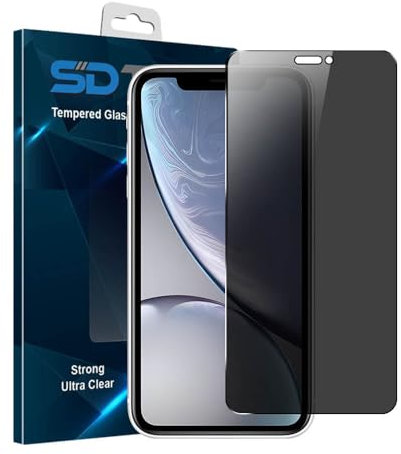 SDTEK for iPhone XR Privacy Screen Protector Tempered Glass Screen Guard Anti Peeking