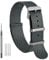 WOCCI 22mm Militär Nylon Uhrenarmband, Einteiliges Nylon Armband für Damen und Herren, Silberne Schnalle (Smog)
