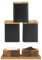Salter COMBO-9236 Toronto Canisters & Salt and Pepper Pots - Tea, Sugar, Coffee Storage Jars, Worktop Countertop Organiser Containers, Spice Pinch Pots, Refillable Salt Pig, Acacia Wood, Black