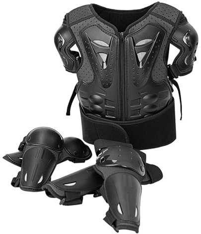 Salyeeluly Équipement de Moto pour ,équipement de Motos Tout-Terrain pour , Combinaison de Moto Polyvalente pour Enfant, équipement de Protection de Moto, Costume de Protection de Poitrine élégant,