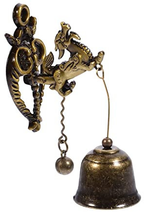 PRETYZOOM Retro Door Bell Animal Metal Doorbell Vintage Style Door Bell Push Decorative Chime for Home