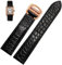 BUDAY 20 mm Echtlederarmband für Damen, Uhrenarmband für Cartier Watch Tank Key London Calibo Upgrade Ersatz Lederband, 22 mm, Achat