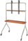KHUSZTMI Support TV Au Sol pour Petits Espaces, Support de Moniteur Portable, Meubles de Télévision Modernes pour Le Salon, Meuble TV d'angle Design pour Téléviseurs de 43 À 70 Pouces(Brown)